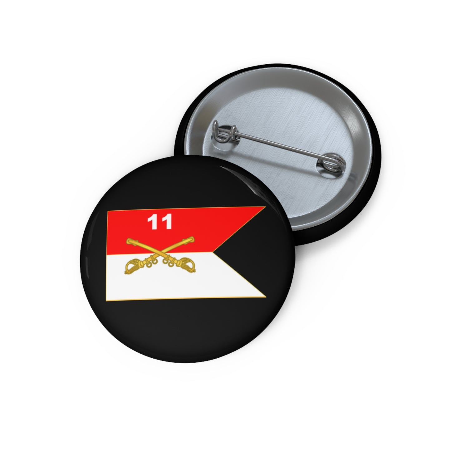 A kiss-Cut Stickers depicting the 11th Armored Cavalry Regiment Guidon
