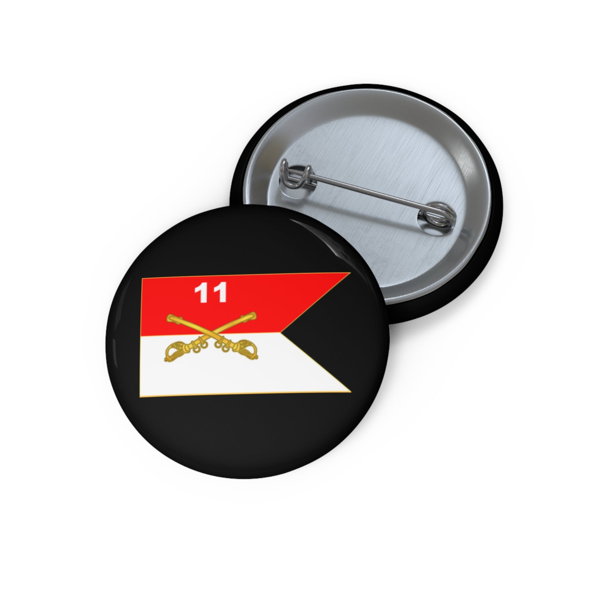 A kiss-Cut Stickers depicting the 11th Armored Cavalry Regiment Guidon
