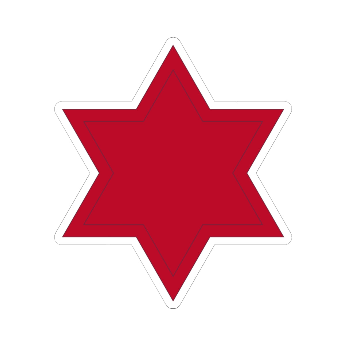 A kiss-Cut Stickers depicting the 6th Infantry Division 