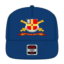 Load image into Gallery viewer, Baseball Cap - 81st Field Artillery w Br - Ribbon - Film to Garment (FTG)
