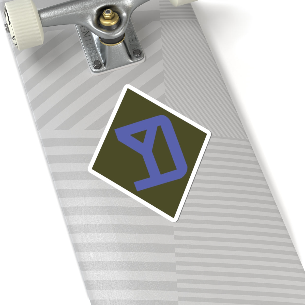 A kiss-Cut Stickers depicting the 26th Infantry Division, nicknamed the "Yankee Division," was composed primarily of National Guard units from New England. Its shoulder sleeve insignia (SSI) features a blue "YD" monogram on an olive drab background.