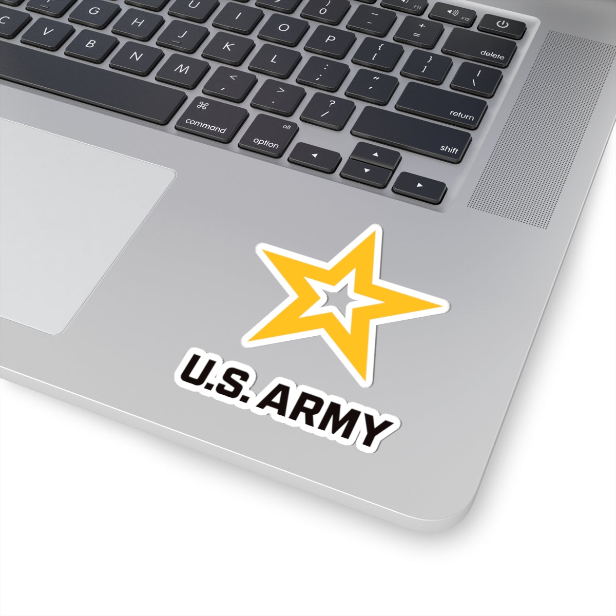 A kiss-Cut Stickers depicting The Army Star 