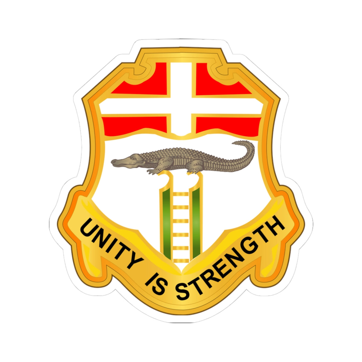 A kiss-Cut Stickers depicting The Army 6th Infantry Regiment