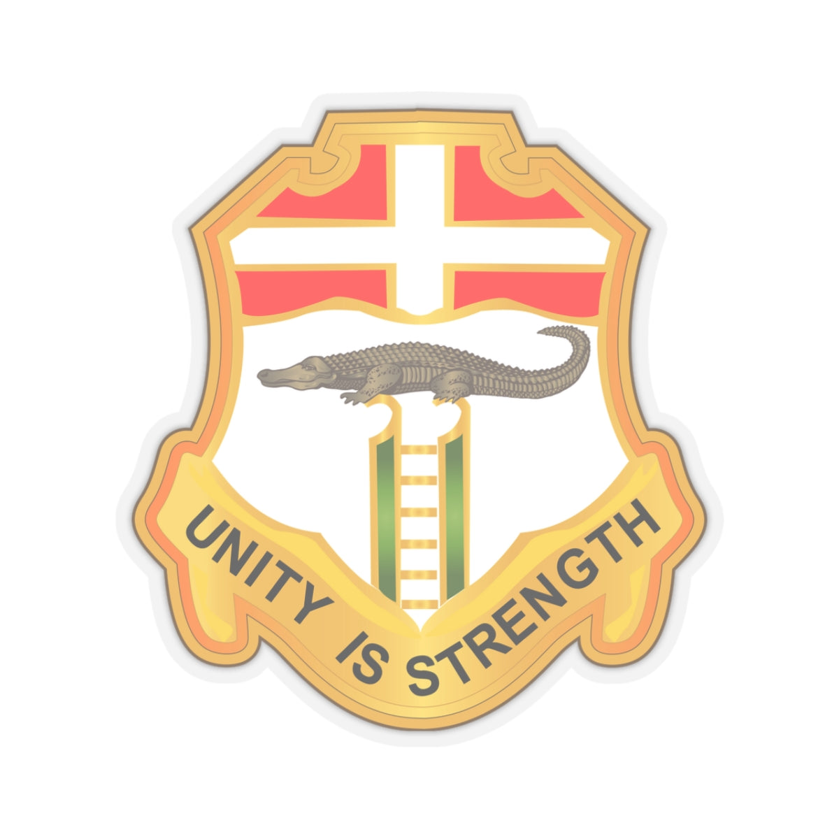 A kiss-Cut Stickers depicting The Army 6th Infantry Regiment