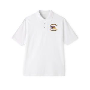 Men's Piqué Polo - ARNG - DUI - ARNG - Nebraska w Flag