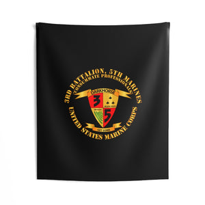 Indoor Wall Tapestries - USMC - 3rd Battalion, 5th Marines - Dark Horse