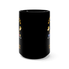 Load image into Gallery viewer, Black Mug 15oz - USMC - WWII  - 3rd Bn, 5th Marines - w PAC SVC
