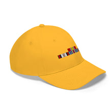 Load image into Gallery viewer, Afghanistan War Service Ribbon Bar - Unisex Twill Hat - Direct to Garment (DTG) Printed
