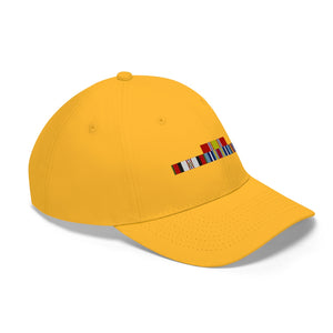 Afghanistan War Service Ribbon Bar - Unisex Twill Hat - Direct to Garment (DTG) Printed