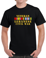 Load image into Gallery viewer, Usmc - Veteran Lebanese Civil War W  Exp Svc T Shirt
