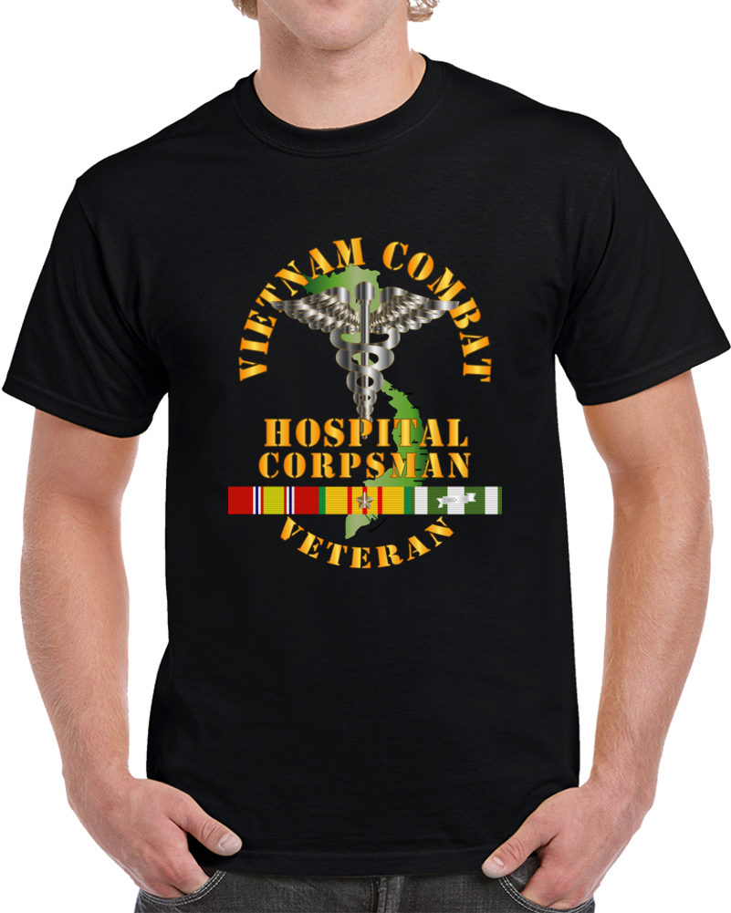 Usn  - Usmc - Vietnam Combat Veteran Hospital Corpsman  X 300 T Shirt