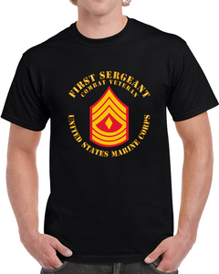 Usmc - First Sergeant - Combat Veteran X 300 T Shirt