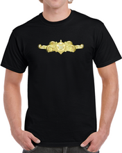 Load image into Gallery viewer, Uscg - Cutterman Badge - Officer - Gold Wo Txt T Shirt
