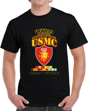 Load image into Gallery viewer, Usmc -  Iii Maf - Combat Vet  W Vn Svc Medals T Shirt
