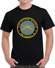 Load image into Gallery viewer, Army - 25th Infantry Regiment - Fort Missoula, MT - Buffalo Soldiers w Inf Branch V1 Classic T Shirt &amp; Crewneck Sweatshirt
