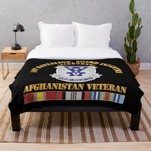 Load image into Gallery viewer, Army - 1st Bn 503rd Infantry - Afghanistan Veteran X 300 Throw Blanket
