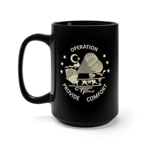 Black Mug 15oz - Army - Operation Provide Comfort wo BkGrd