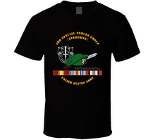 Load image into Gallery viewer, 3rd Special Forces Group with DUI, Beret,  and  Afghanistan Ribbons T Shirt
