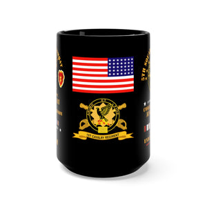 Black Mug 15oz - Army - 5th Squadron, 1st Cavalry Regiment, 25th Infantry Division, Operation Enduring Freedom, Afghanistan War