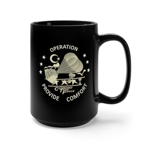 Black Mug 15oz - Army - Operation Provide Comfort wo BkGrd