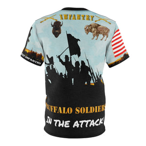 All Over Printing - Army - Western Buffalo Soldiers (Infantrymen) in the Attack!