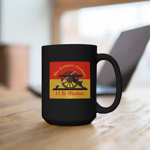 Black Mug 15oz - USMC - 11th Marine Regiment wo Txt