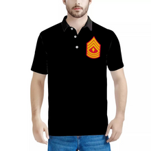 Load image into Gallery viewer, Custom Shirts All Over Print POLO Neck Shirts - USMC - First Sergeant  wo Txt X 300
