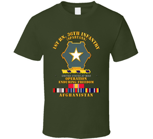 Army - 1st Bn 36th Infantry - OEF - Afghanistan w SVC V1 Classic T Shirt