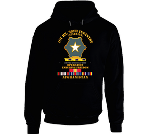 Army - 1st Bn 36th Infantry - OEF - Afghanistan w SVC V1 Hoodie