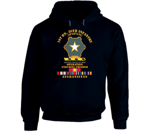 Army - 1st Bn 36th Infantry - OEF - Afghanistan w SVC V1 Hoodie