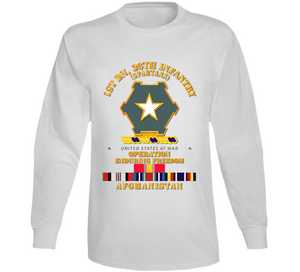 Army - 1st Bn 36th Infantry - OEF - Afghanistan w SVC V1 Long Sleeve