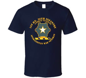 Army - 1st Bn 36th Infantry DUI - Combat Vet - Afghanistan War Vet Classic T Shirt