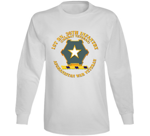 Army - 1st Bn 36th Infantry DUI - Combat Vet - Afghanistan War Vet V1 Long Sleeve