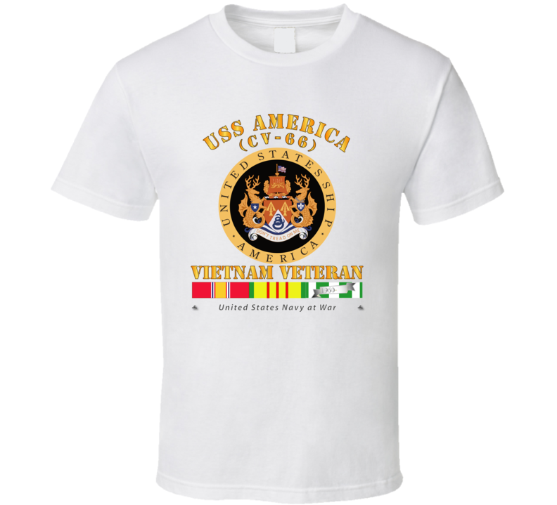 USS America (CV-66) - Vietnam Vet with Vietnam Service Ribbons Classic, Hoodie, and Long Sleeve