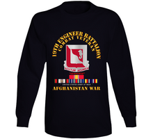 Load image into Gallery viewer, Army - 19th Engineer Battalion - Afghanistan War w SVC Long Sleeve
