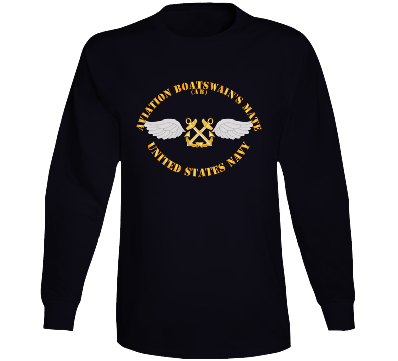 Navy - Rate - Aviation Boatswain's Mate - Gold Anchor w Txt Long Sleeve