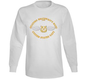 Navy - Rate - Aviation Boatswain's Mate - Gold Anchor w Txt Long Sleeve