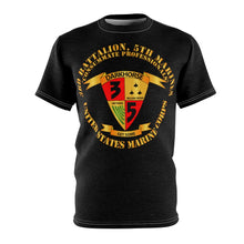 Load image into Gallery viewer, Unisex AOP Cut &amp; Sew Tee - USMC - 3rd Battalion, 5th Marines - Dark Horse
