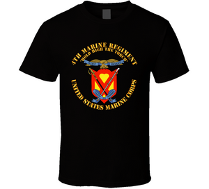 Usmc - 4th Marine Regiment - Hold High The Torch Classic T Shirt