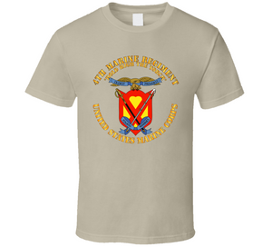 Usmc - 4th Marine Regiment - Hold High The Torch Classic T Shirt