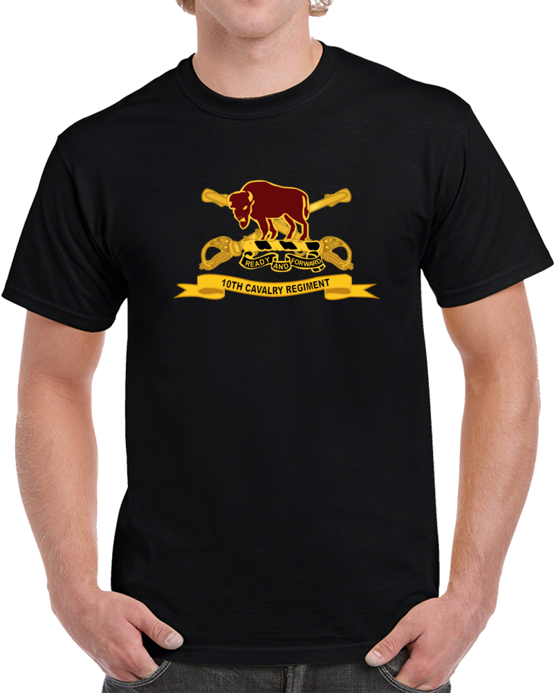 10th Cavalry Regiment w Br - Ribbon Classic T Shirt