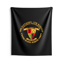 Load image into Gallery viewer, Indoor Wall Tapestries - USMC - 3rd Battalion, 5th Marines - Dark Horse
