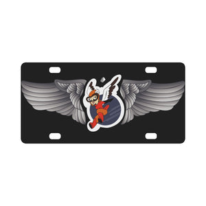 AAC - WASP Wing w Finella wo Txt Classic License Plate