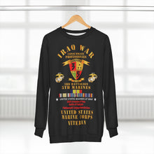 Load image into Gallery viewer, AOP Unisex Sweatshirt - USMC - Iraq War Veteran - 3rd Bn, 5th Marines w CAR IRAQ SVC
