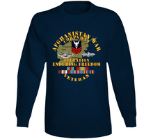 Load image into Gallery viewer, Navy - Afghanistan War  Corpsman - Operation Enduring Freedom  - Veteran W Fmf - Afghan Svc Long Sleeve
