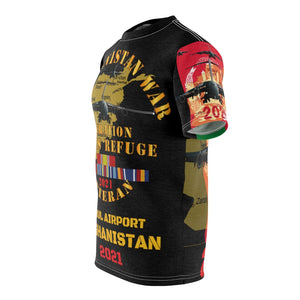 All Over Printing - Afghanistan - Operation Allies Refuge - 2021 - Veteran - Afghan Map - C17 GlobeMaster with Afghan Service Ribbons