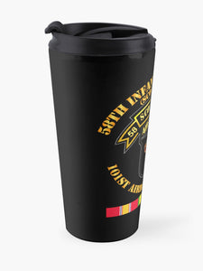 Travel Coffee Mug 15oz - Army - 58th Infantry Platoon - Scout Dog - w VN SVC