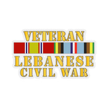 Load image into Gallery viewer, Kiss-Cut Stickers - USMC - Veteran Lebanese Civil War w  EXP SVC
