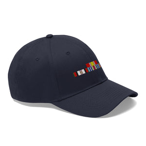 Afghanistan War Service Ribbon Bar - Unisex Twill Hat - Direct to Garment (DTG) Printed