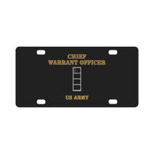 Load image into Gallery viewer, Army - Emblem - Warrant Officer 4 - CW4 - US Army - Hat Classic License Plate
